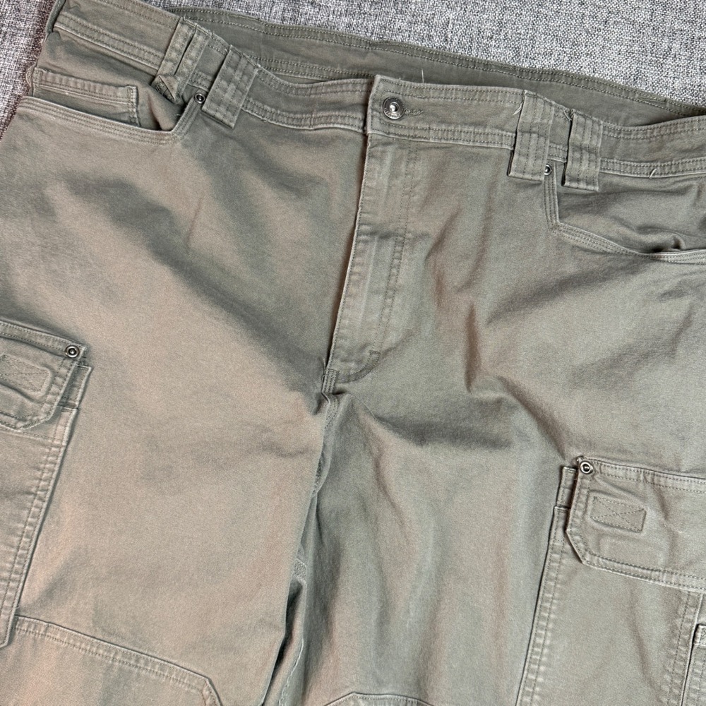 Mens‎ Duluth Trading Co Cargo Pants 44x31 Green Duluthflex Fire Hose Relaxed Fit